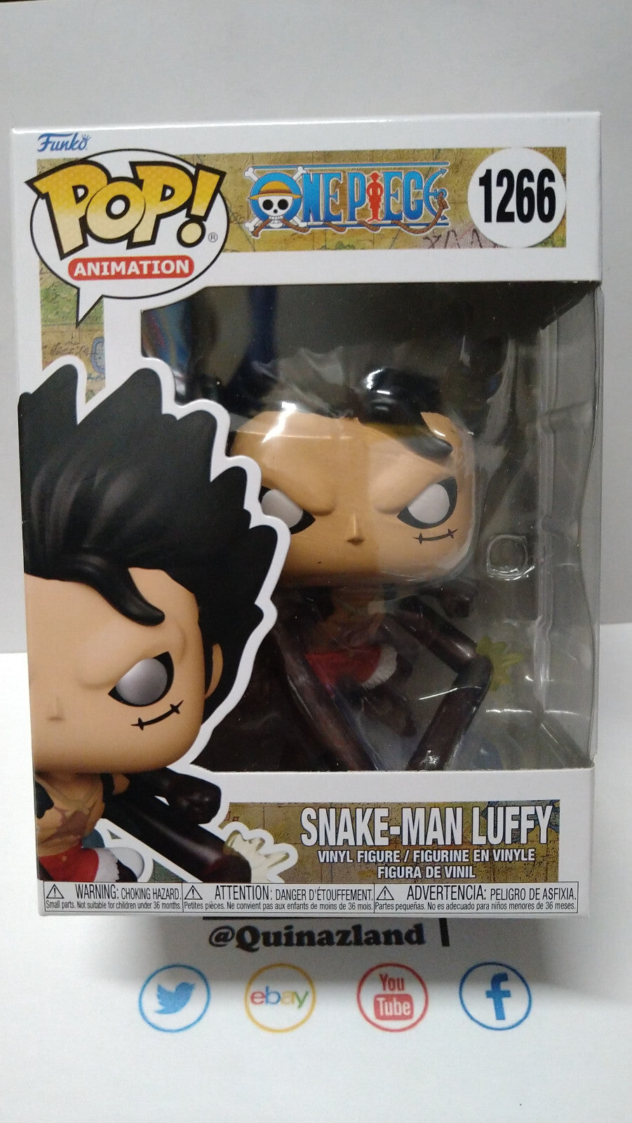 Funko Pop!  ONE PIECE Animation N° 1266 Snake-Man Luffy (FU45)