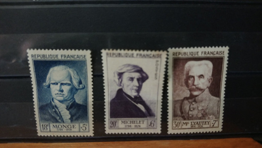 Lot 6 Timbres France personnages célèbres du XII au XIX siècle 1953