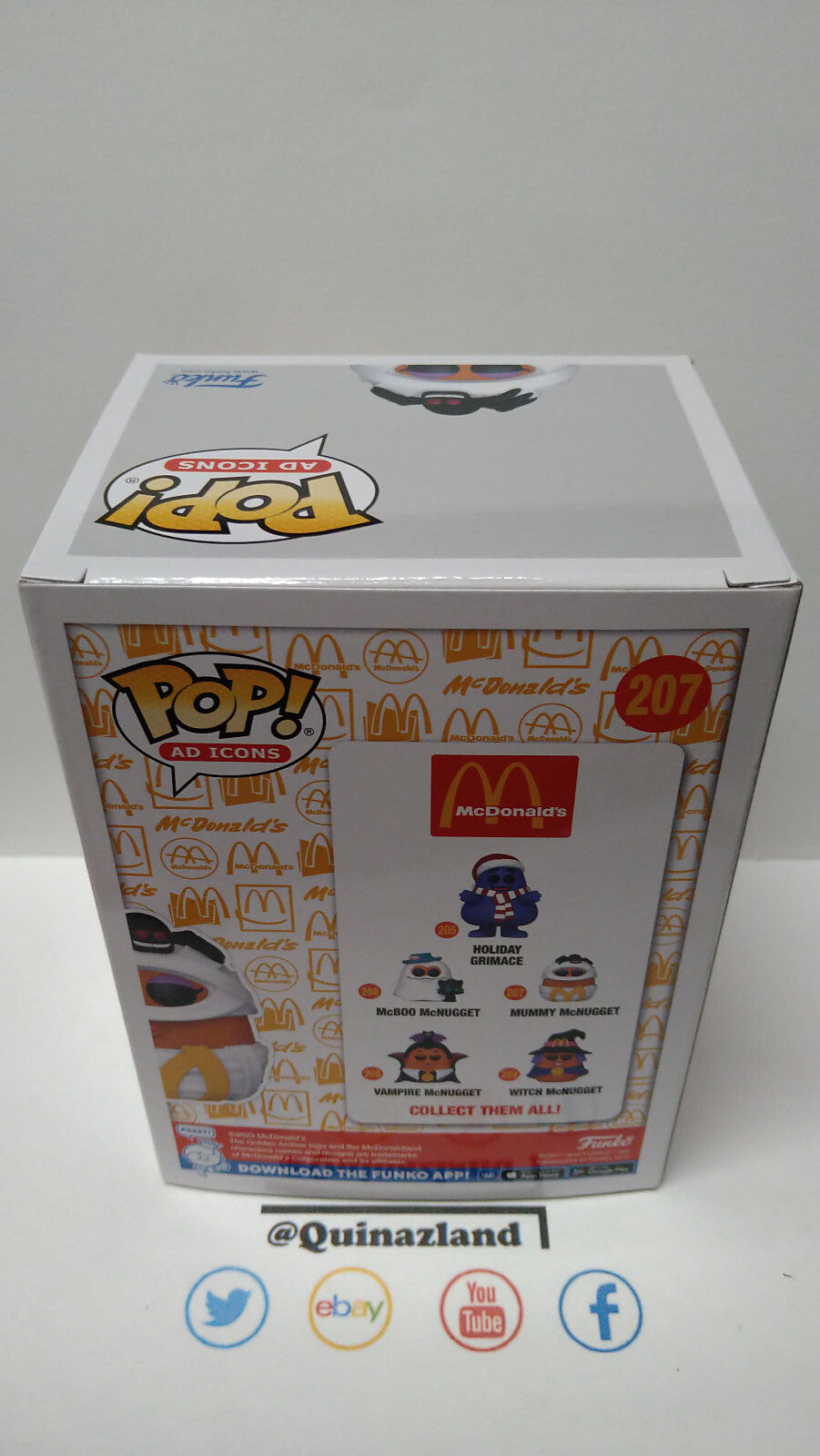 Funko Pop!  MCDONALDS POP Ad Icons N° 207 Nugget Buddies Momie (F9)