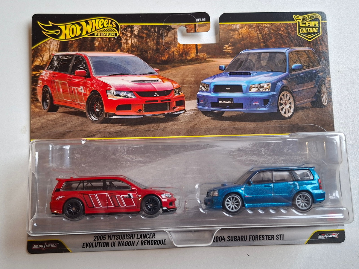 Hot Wheels 2026 2 pack 2005 Mitsubishi Lancer Evolution  2004 Subaru (CT12)