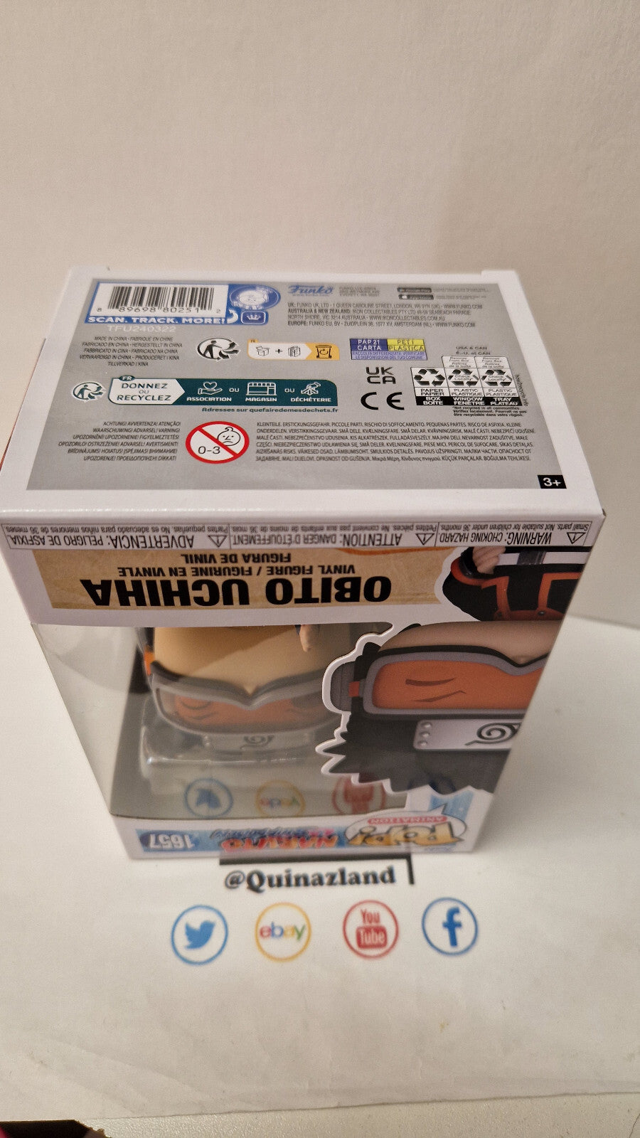Funko Pop! Naruto Shippuden Animation N° 1657 Obito Uchiha (Enfant) (F2)