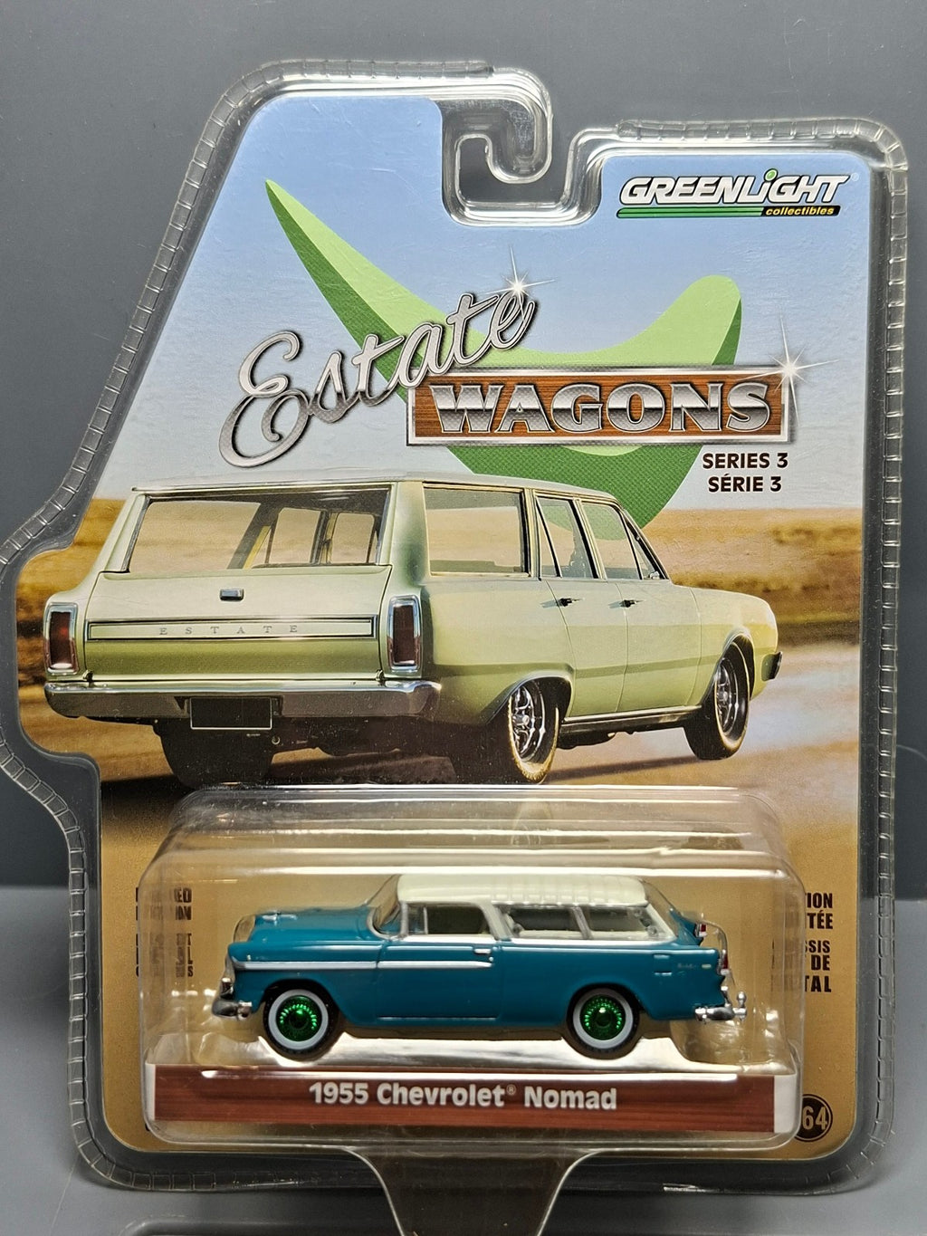 Greenlight Estate Wagons 1955 Chevrolet Nomad Chase (NG33)