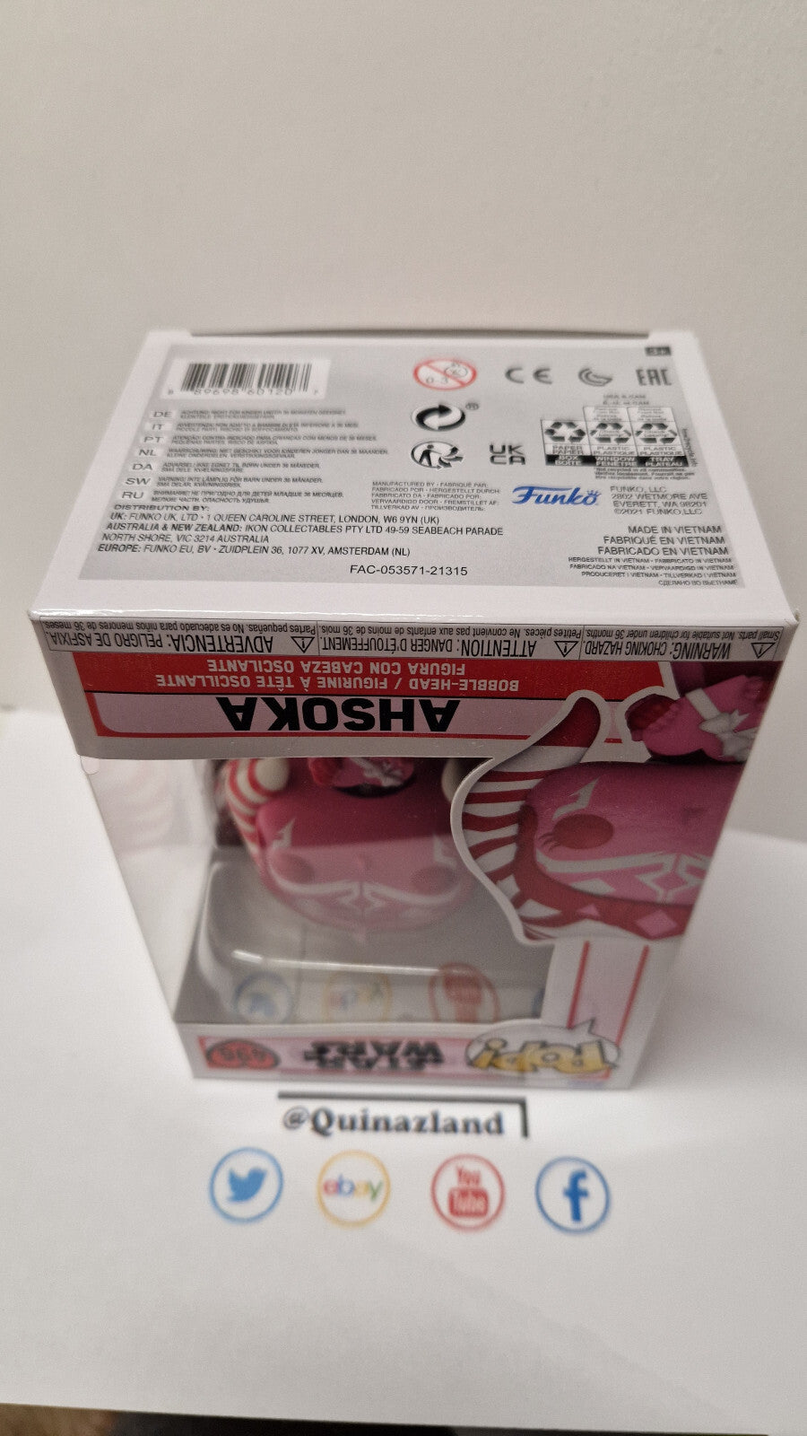 Funko Pop! Star Wars Valentines 496 Ahsoka (F25)