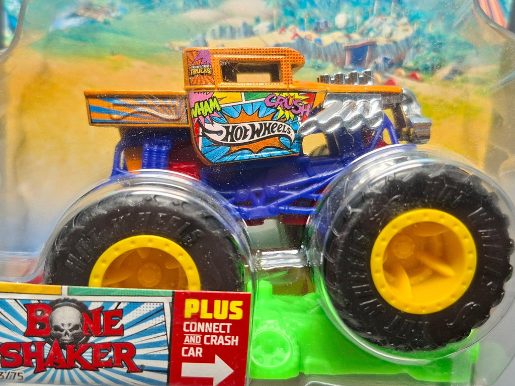 Hot Wheels 2022 Monster trucks  Bone shaker  Bulle partiellement décollée (NG02)