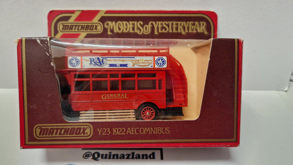 Matchbox Models of yesteryear Y-23 1922 aec omnibus    (NG37)