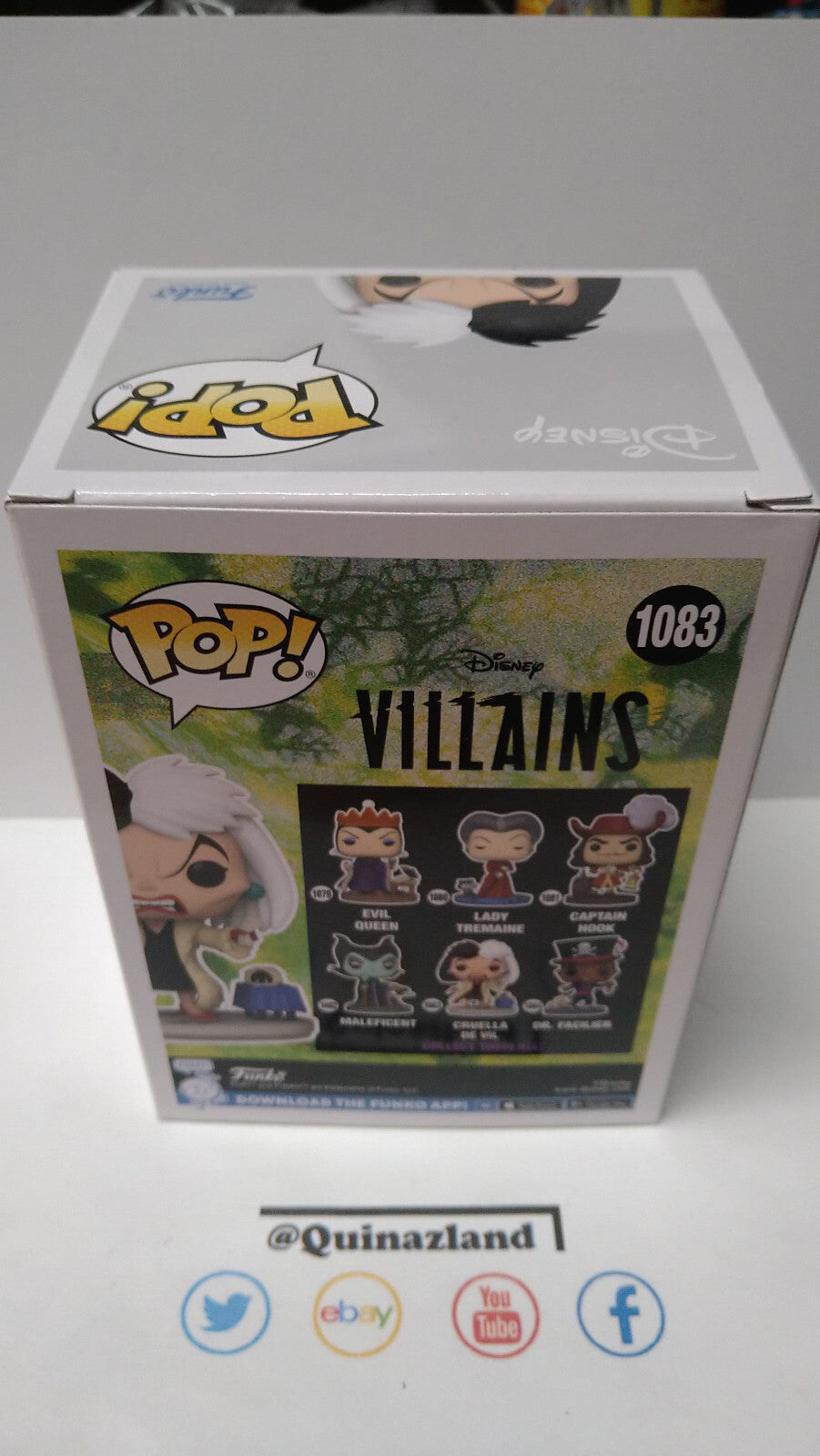 Funko Pop! DISNEY Villains 1083 Cruella de Vil (FU27)
