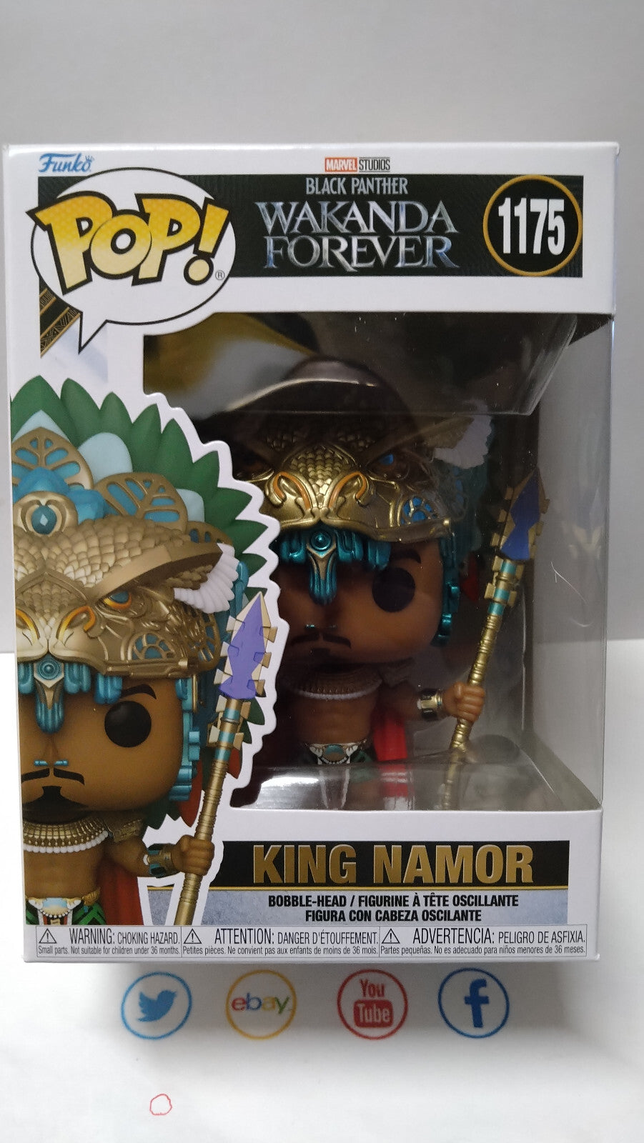 Funko Pop! BLACK PANTHER WAKANDA FOREVER  N° 1175 Roi Namor (F32)