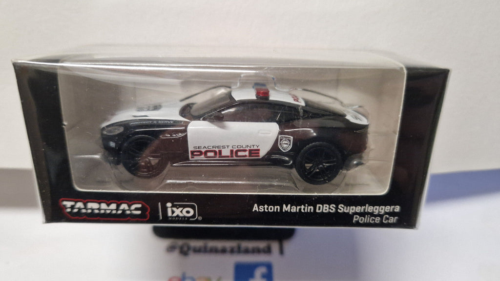 Tarmac Aston Martin DBS Superleggera Police Car, white/black (NP24)