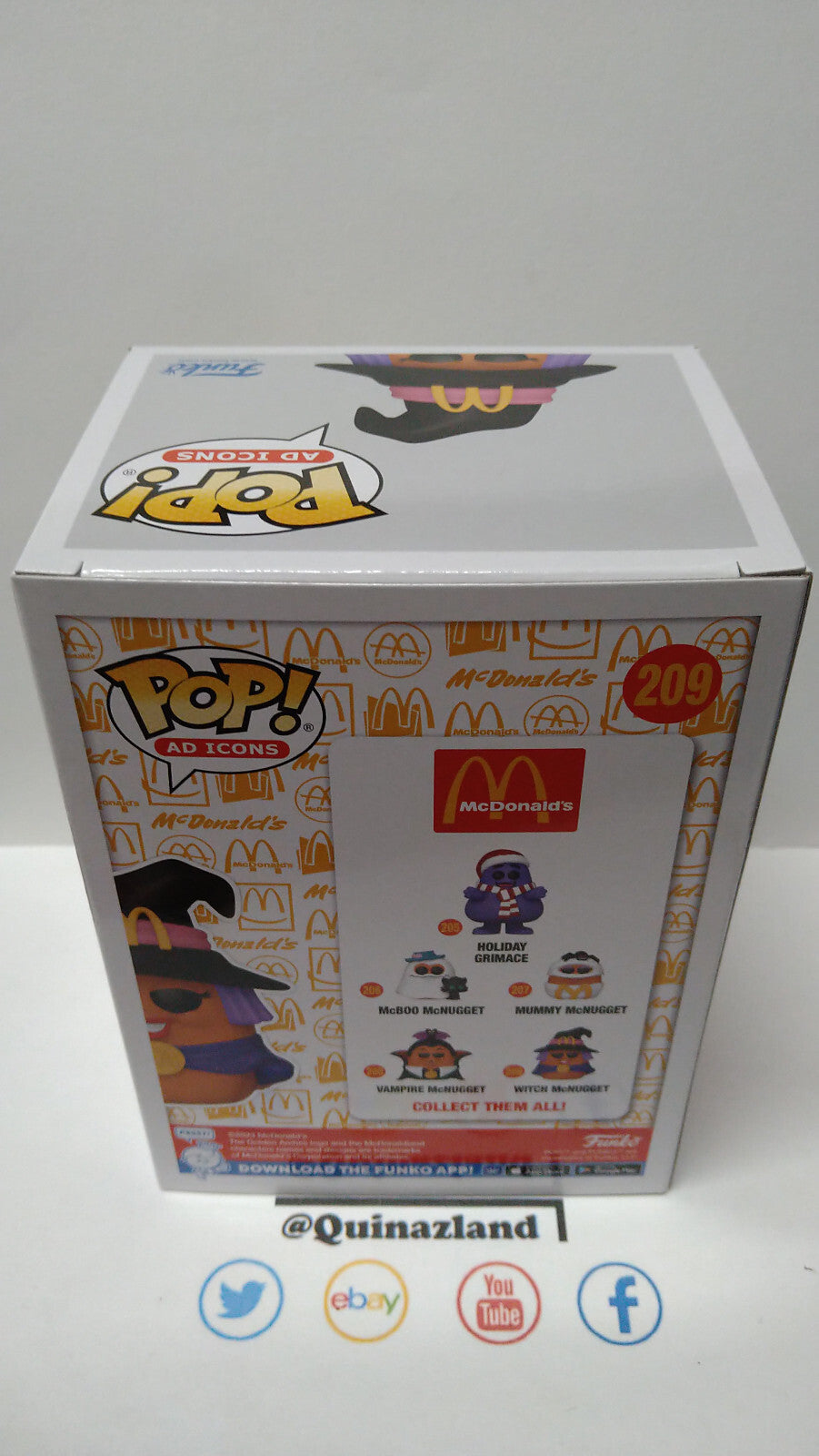 Funko Pop!  MCDONALDS POP Ad Icons N° 209 Nugget Buddies Sorcière (F10)