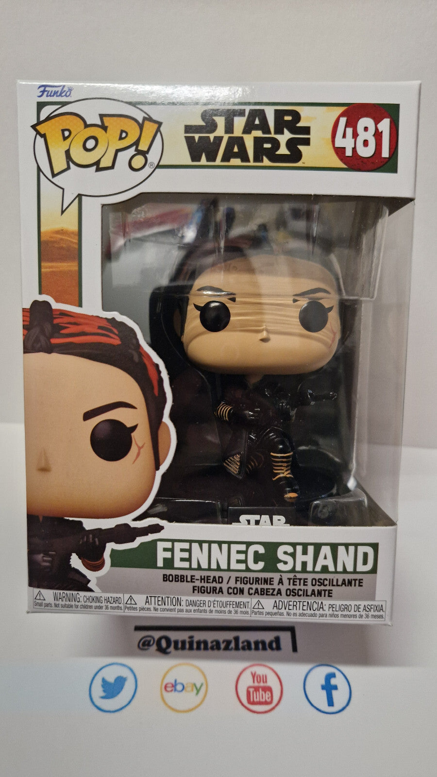 Funko Pop! STAR WARS 481 Fennec Shand (F19)
