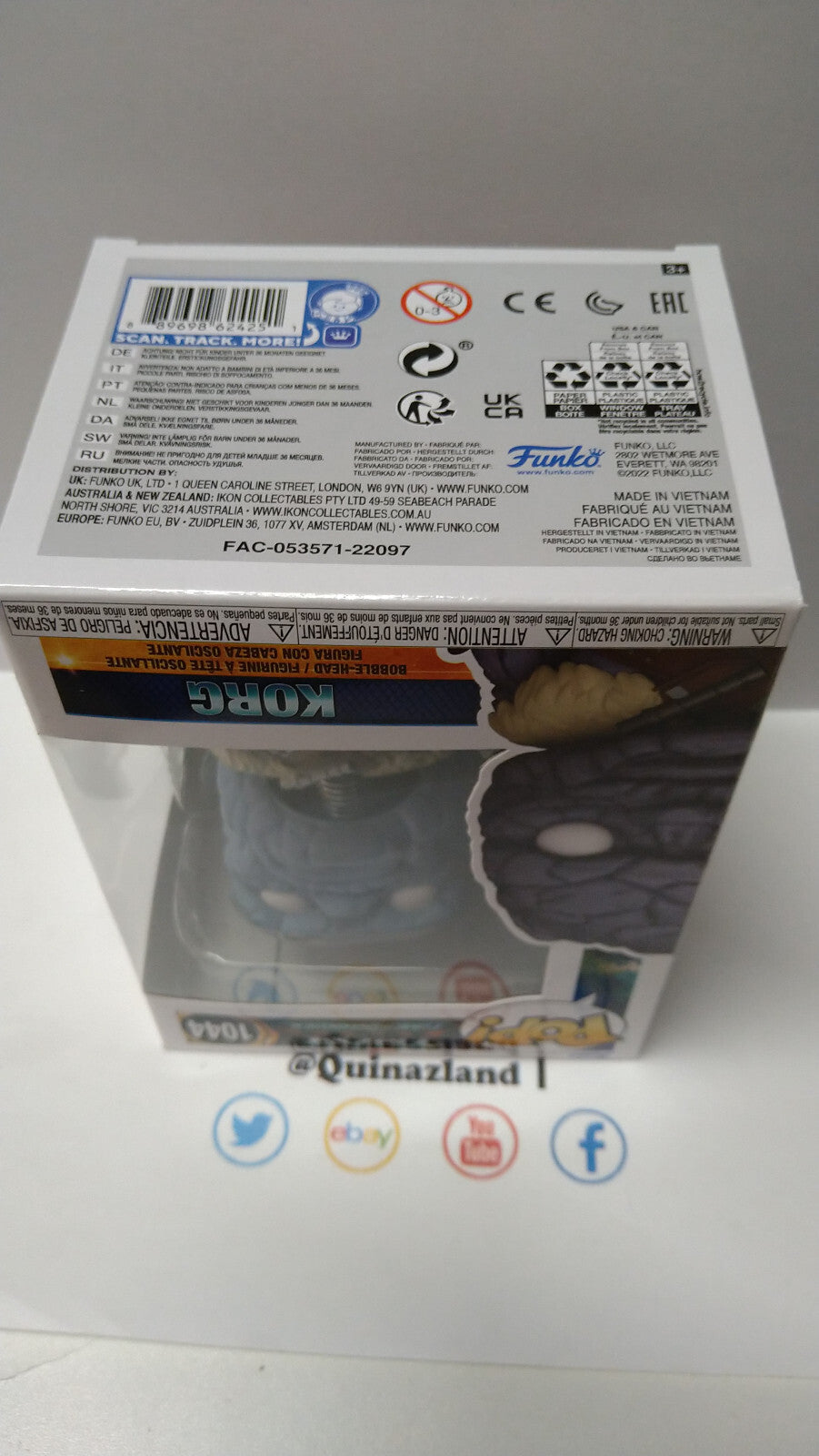 Funko Pop! THOR 2022 #1044 Korg  (FU21)