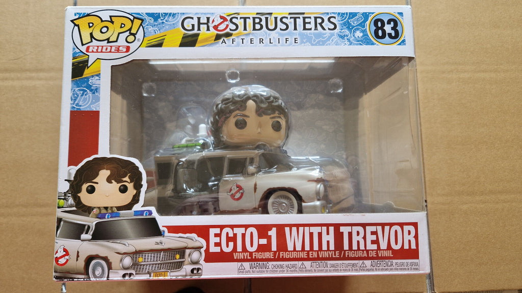 Funko Pop! 6 GHOSTBUSTERS Afterlife #83 Ecto-1 with trevor (ET)