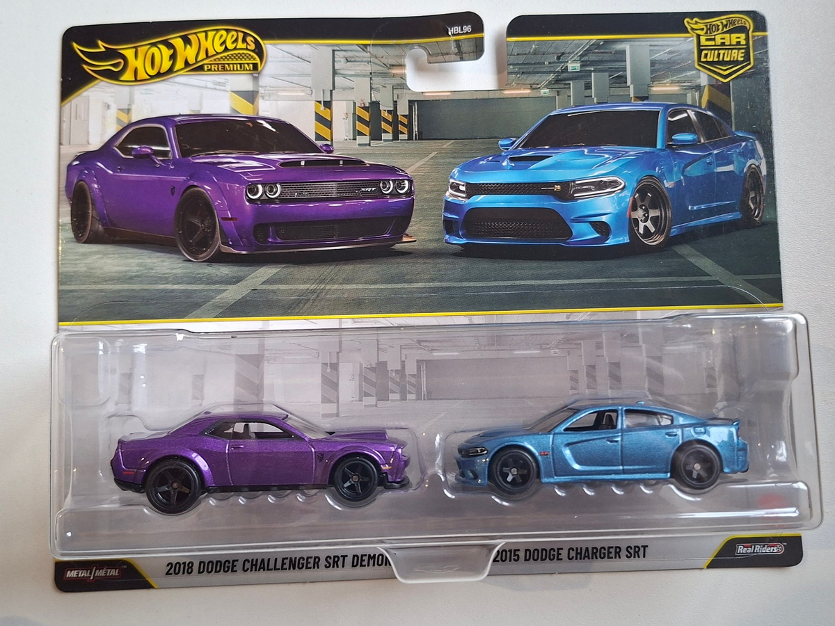 Hot Wheels 2026 2 pack 2018 Dodge Challenger SRT Demon 2015 Dodge Charger (CT13)