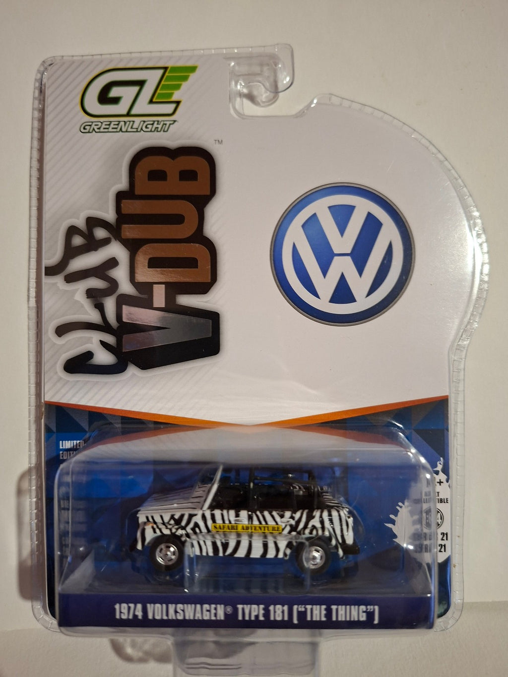 Greenlight Club V-Dub série 21 1974 Volkswagen Thing (Type 181) Safari  (NG49)