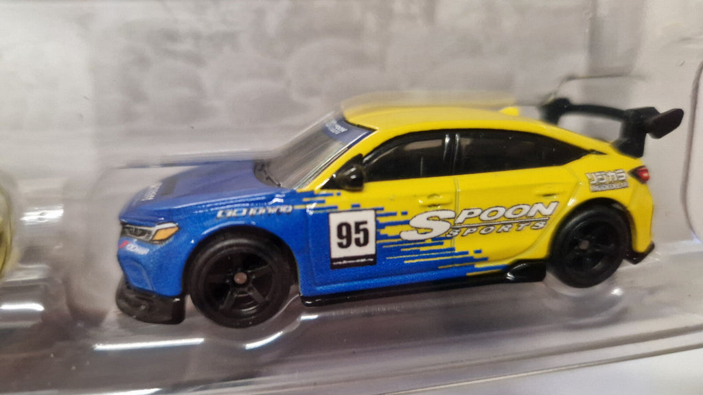 Hot Wheels Premium 2-pack Mix R ’99 Honda Civic TYPE R (EK9)  Honda Civic (CT15)