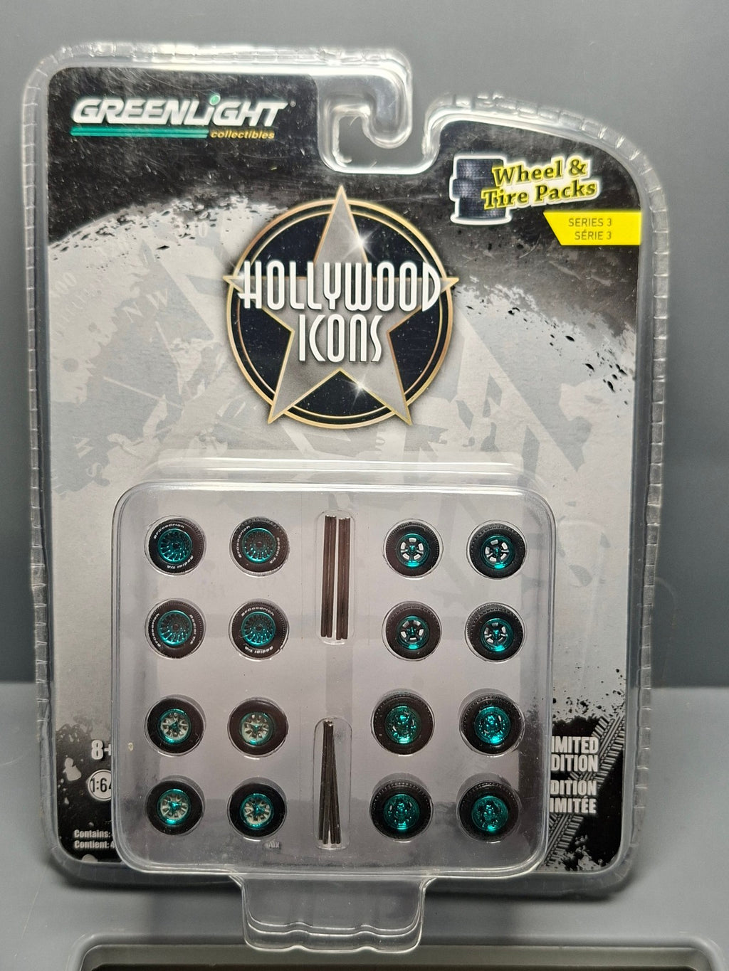 Greenlight Wheels & Tire Packs Hollywood Icons  Green Wheels Chase (NG21)