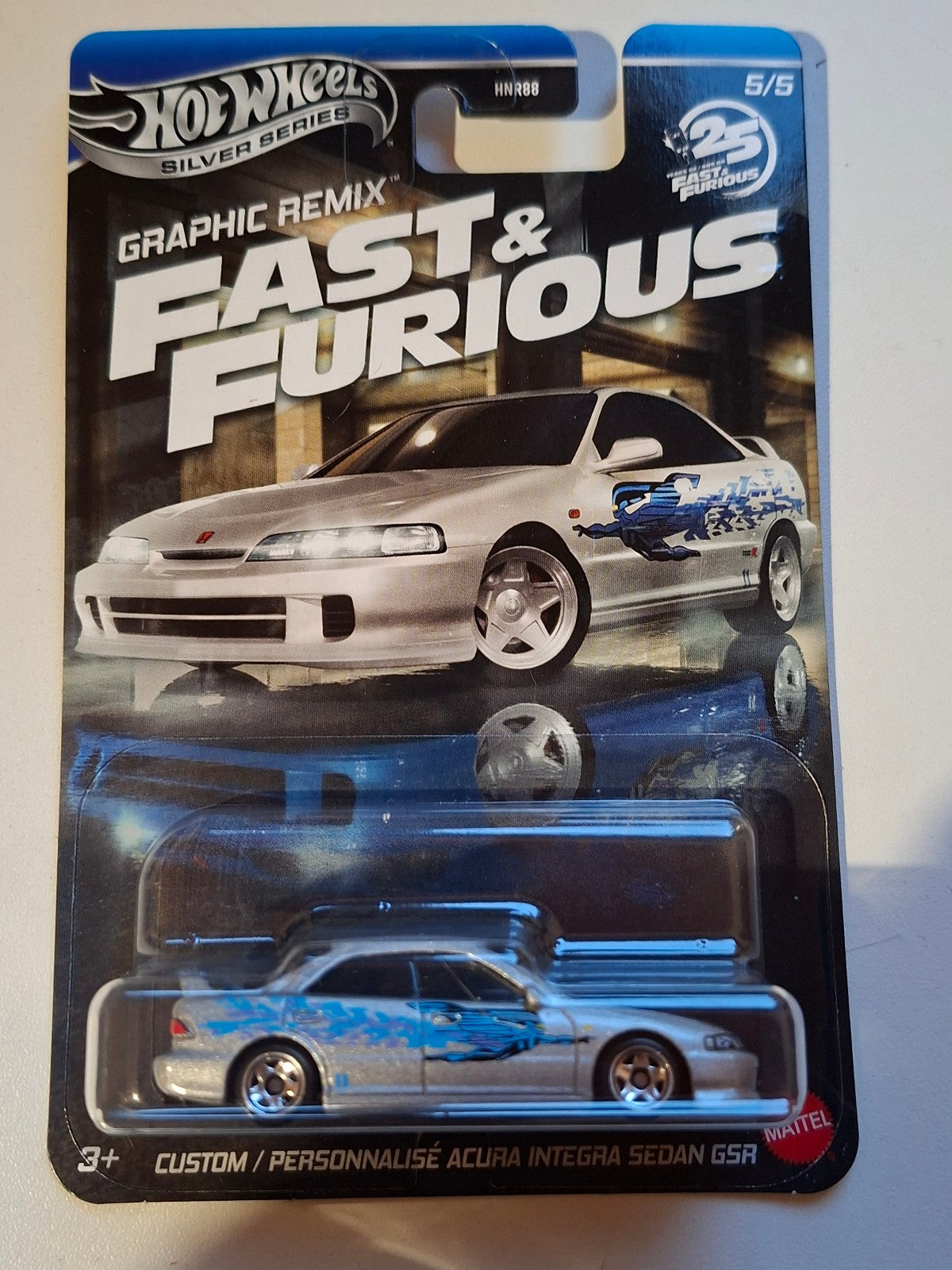 Hot Wheels Set Fast Furious Graphic Remix Acura Nissan Honda Lot de 5 (NP34)