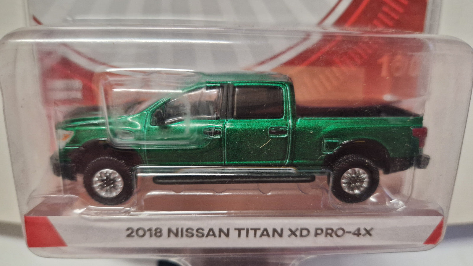 Greenlight Tokyo Torque 2018 Nissan Titan XD Pro-4X Green Wheels Chase (NG79)