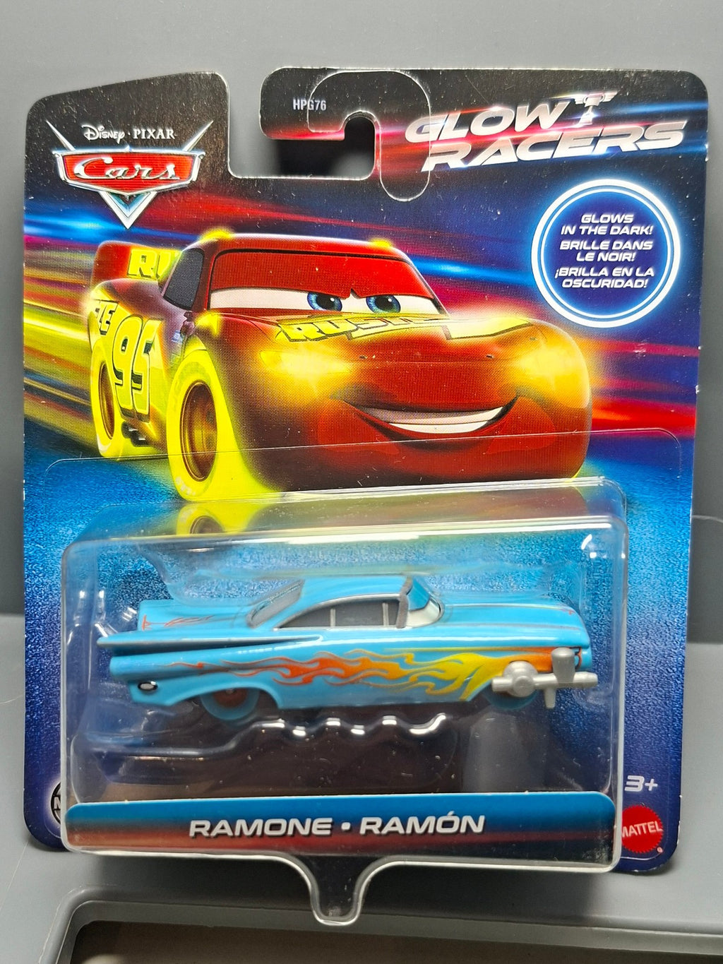 Disney Pixars Cars  Glow Racers Glow in the Dark Ramon   (NG43)