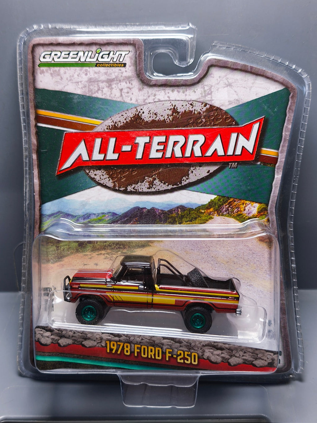 Greenlight All-Terrain 1978 Ford F-250  Chase Green wheels (NG58)