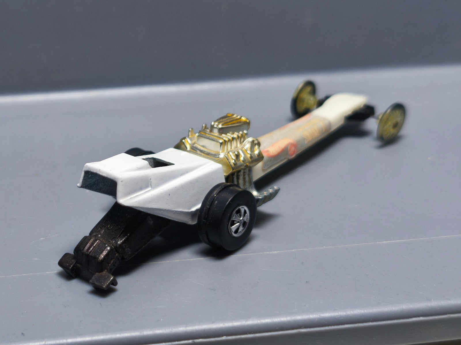 Hot Wheels 1971 Redline Snake I Rail Dragster version roues claires (A27)