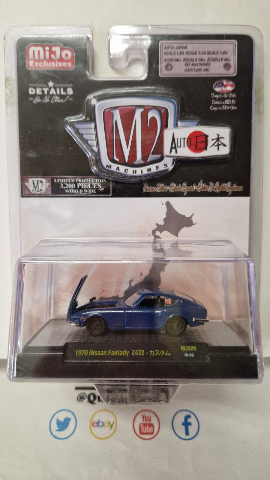 M2 Machines Auto Japan 1970 Nissan Fairlady Z432 3200 pcs (NG03)