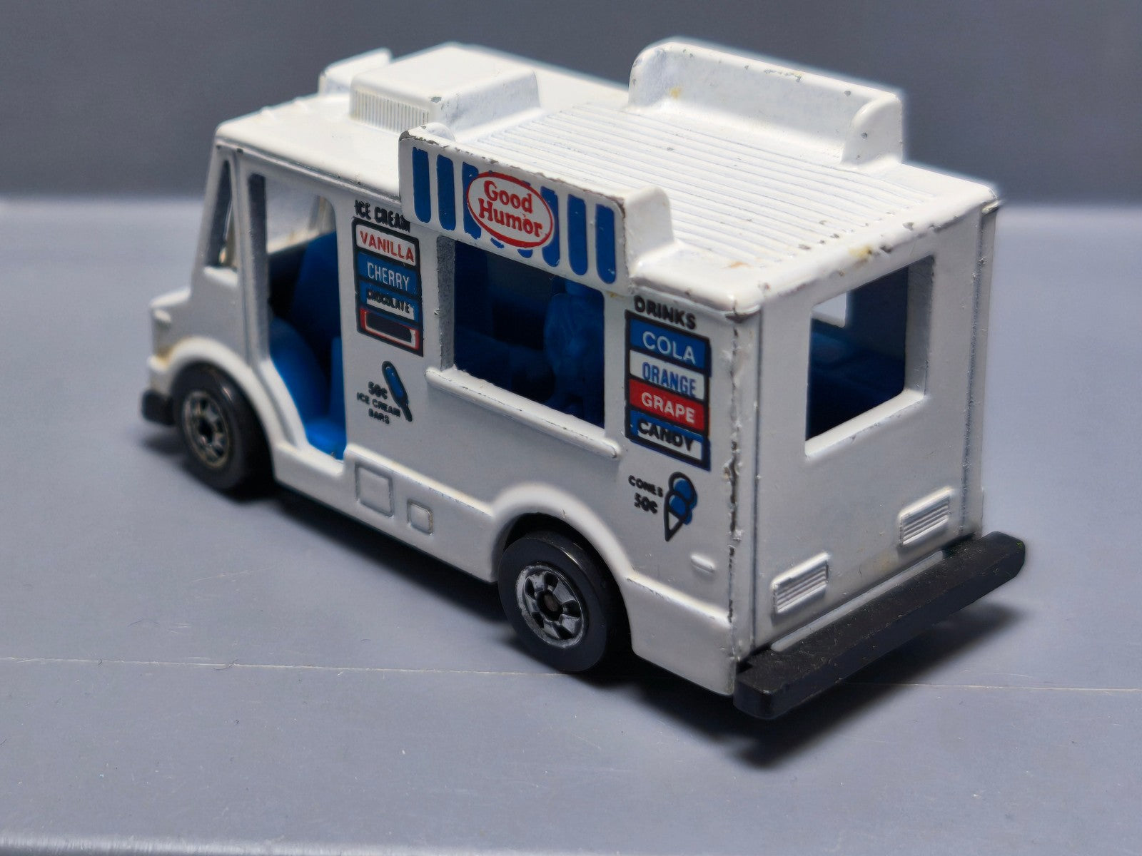 Hot Wheels Good humour truck  1986 version popcycle noirci  (A25)