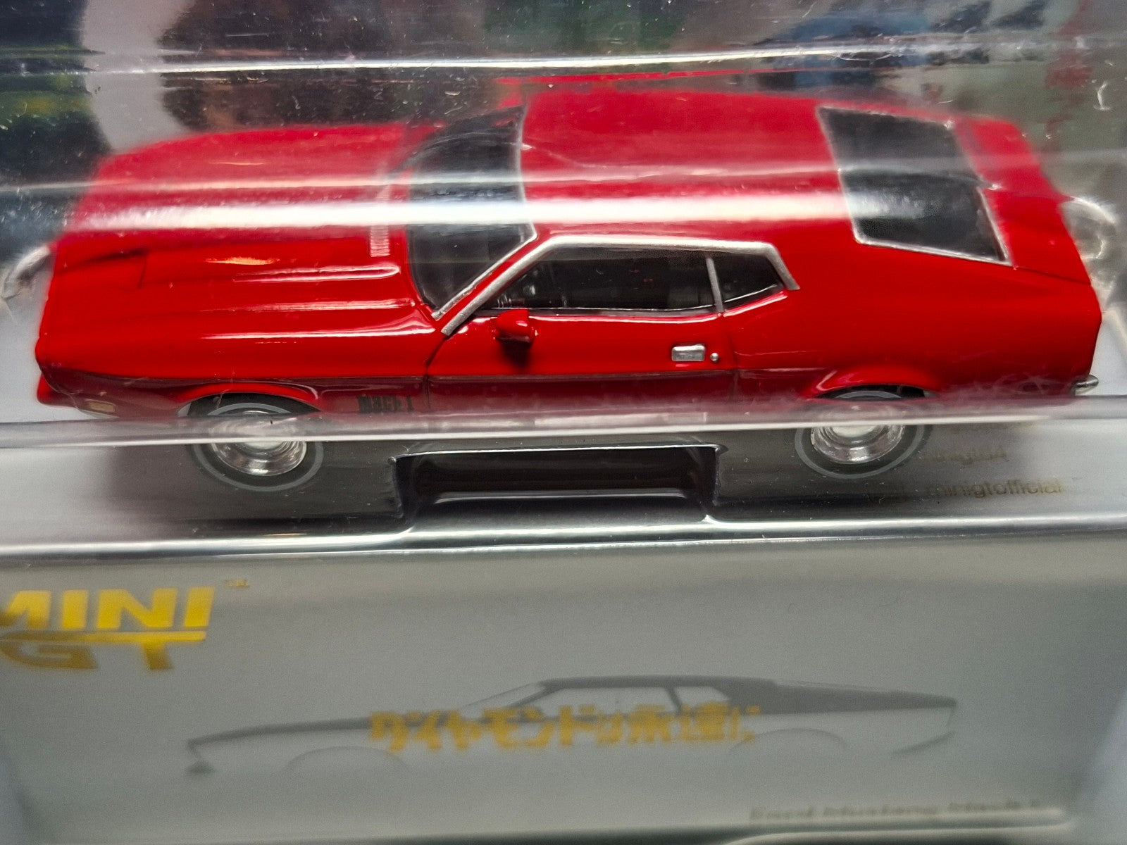 Mini GT 1971 Ford Mustang Mach 1 Diamonds Are Forever, red n° 905 (NG52)
