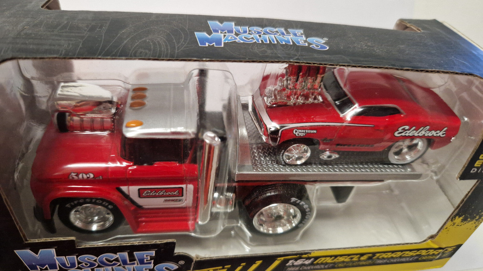 Maisto Muscle Machines 1966 Chevrolet C60 Flatbed & 1969 Camaro SS  (C6)