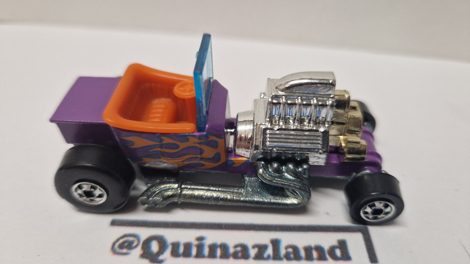 Hot Wheels 1991 Park'n plates  T-bucket version tampo et intérieur orange  (A30)