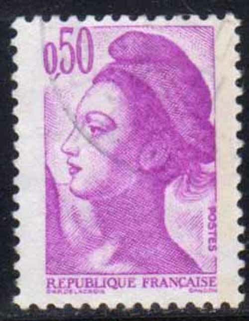 France Maury n° 2189 Y&T n° 2184 Liberté de Gandon Rare bande phosphore a cheval