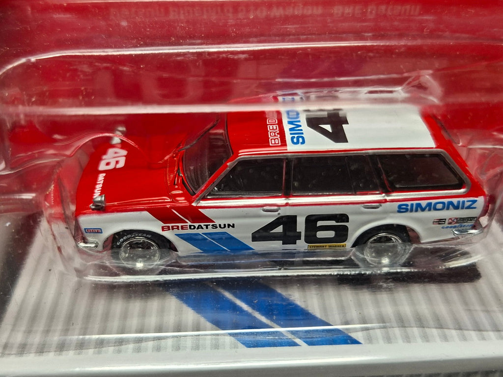 Tarmac 1/64 Datsun Bluebird 510 Wagon BRE #46, red/white/blue Indonesia  (CP20)