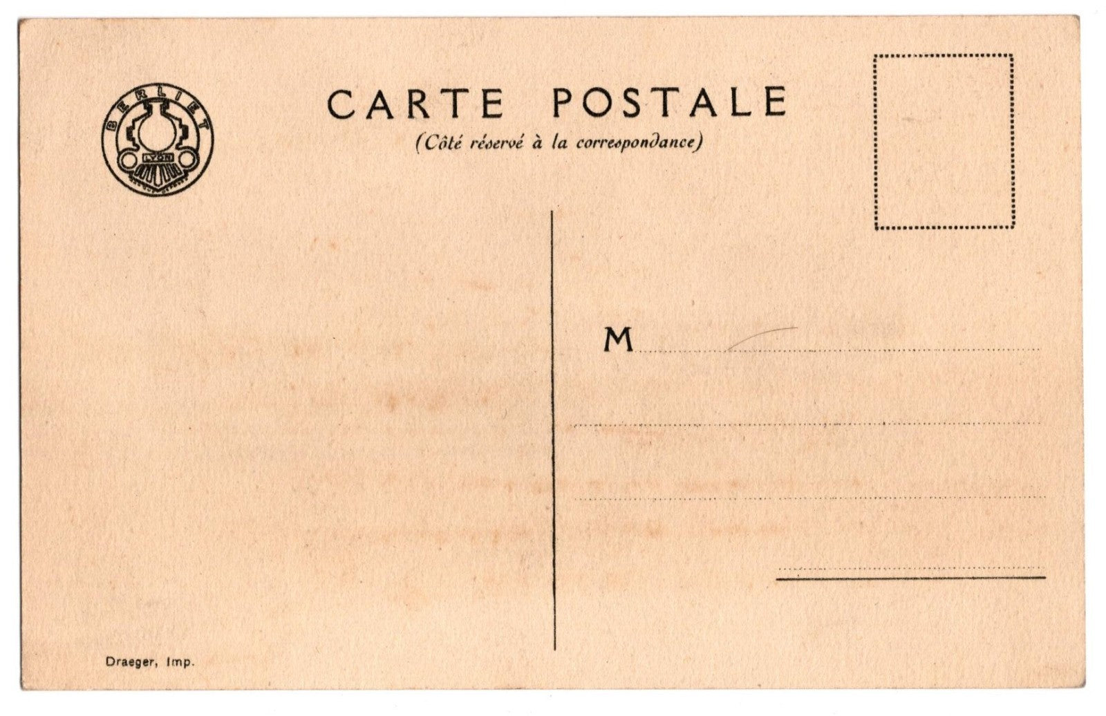CPA automobile Berliet 7 CV – Torpédo 4 places vers 1925 T0001