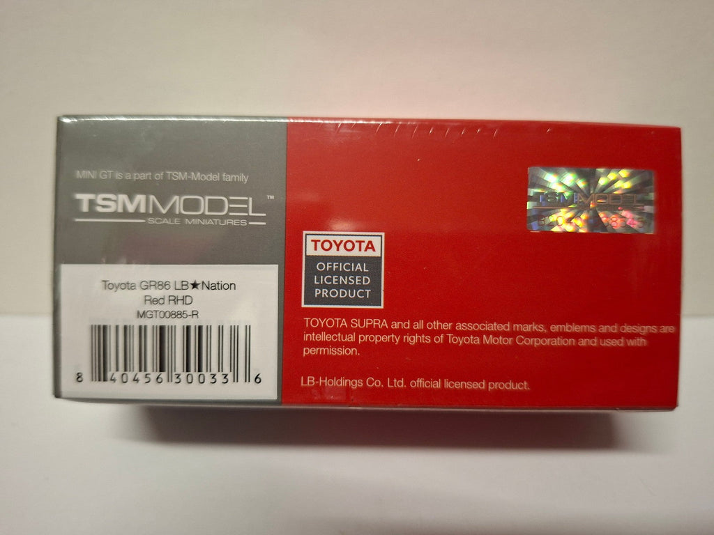 Mini GT Toyota GR86 LB-Nation Red  N° 885 (NP49)