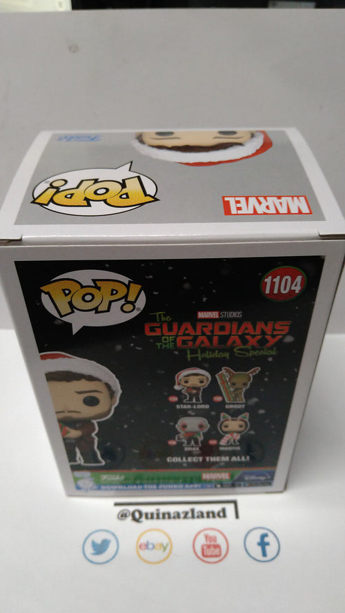Funko Pop! MARVEL  N°1104  Les gardiens de la galaxie  Star Lord Holiday (F4)