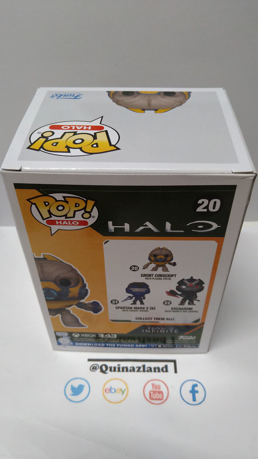 Funko Pop! HALO INFINITE 20 Grunt conscript avec  pistolet plamsa (F49)