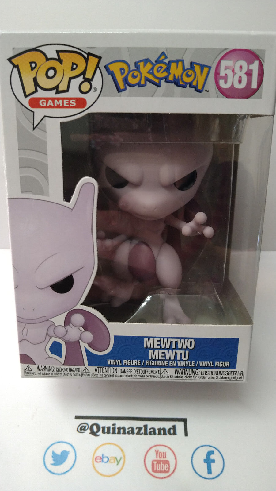 Funko Pop! POKEMON 581 Mewtwo  (FU18)