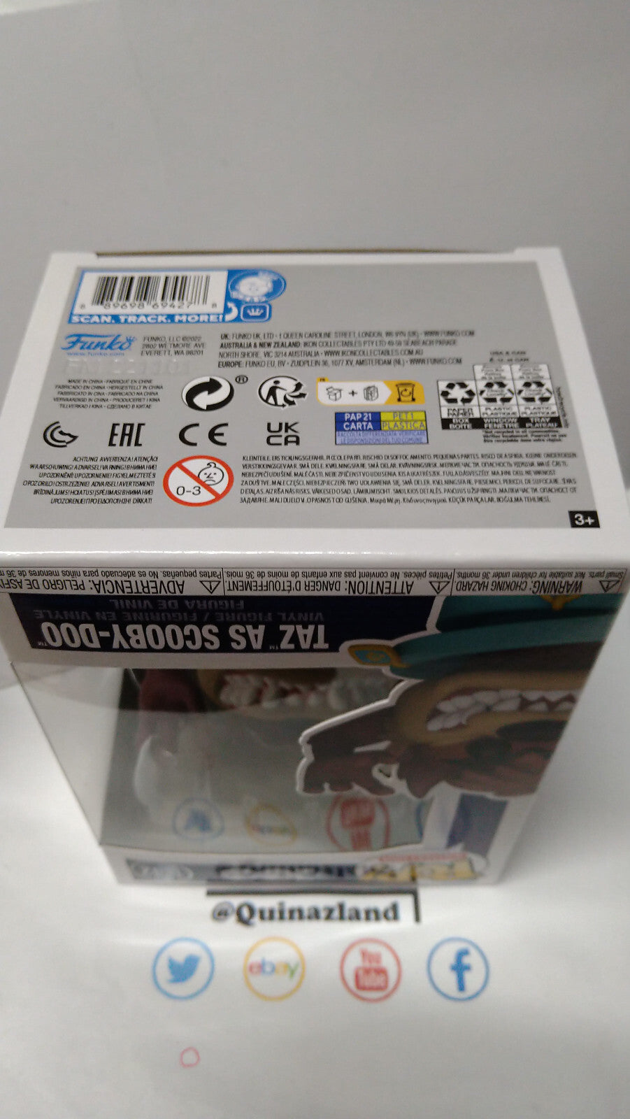 Funko Pop! Warner Bros Ride Super DLX N° 1242 Taz as Scooby (F6)