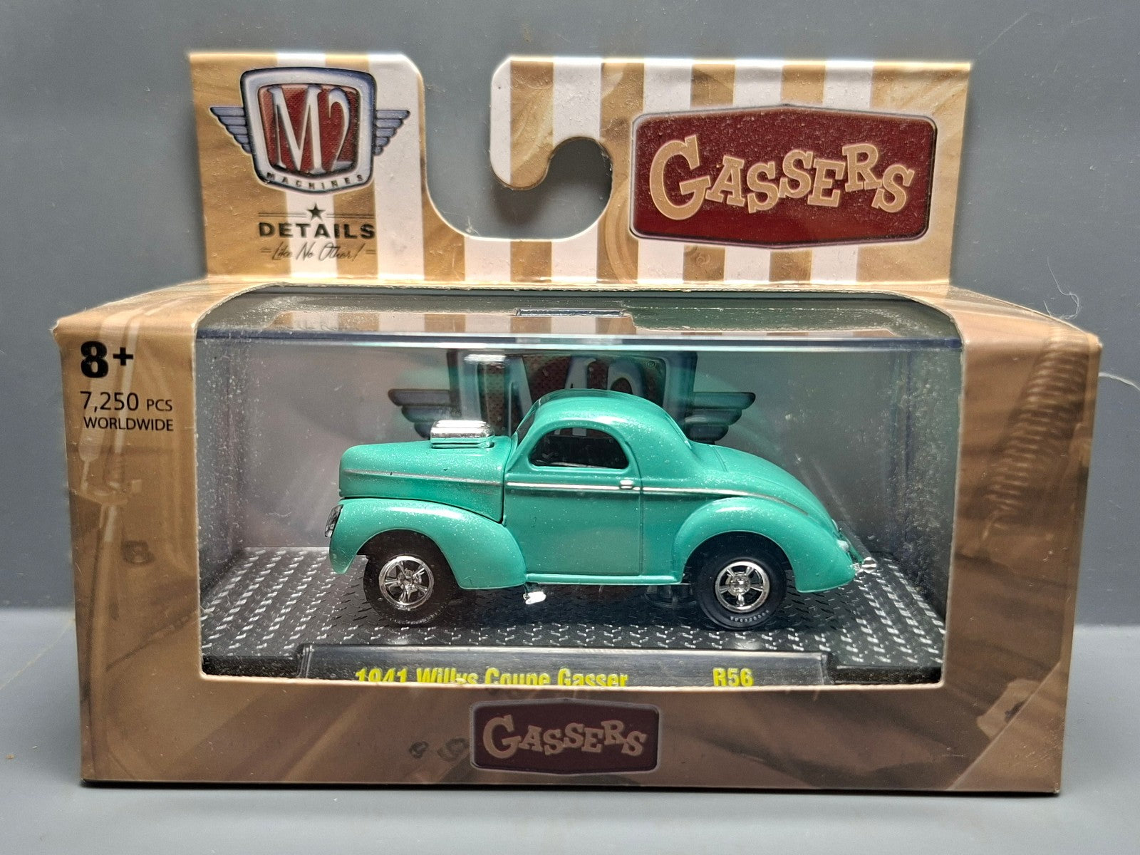 M2 Machines release 56 1941 Willys Coupe GASSER, green (NP04)