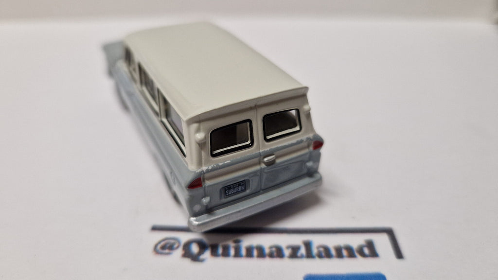 Auto World Premium series 1966 Chevrolet Suburban, gray body with white   (A31)