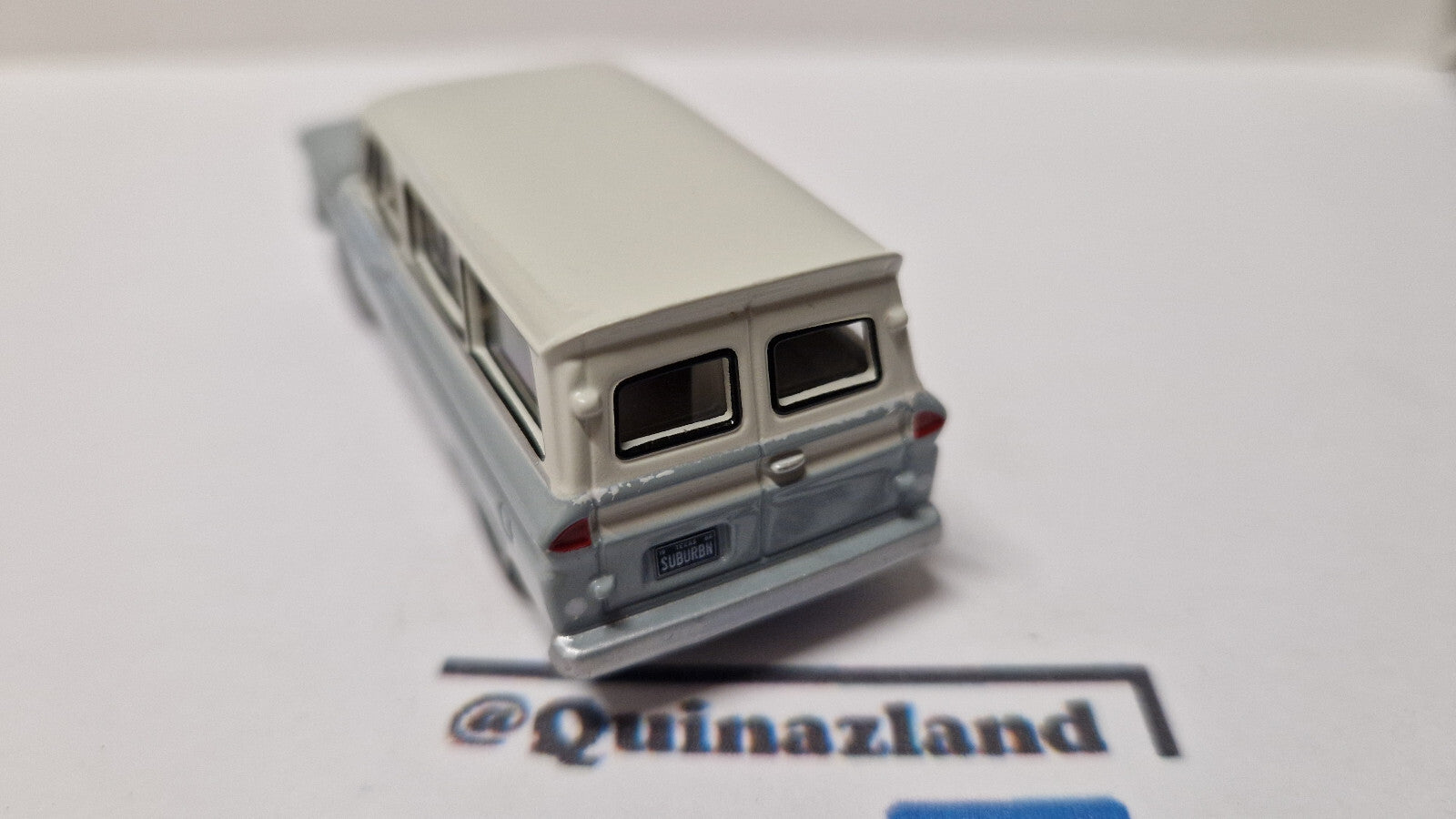 Auto World Premium series 1966 Chevrolet Suburban, gray body with white   (A31)