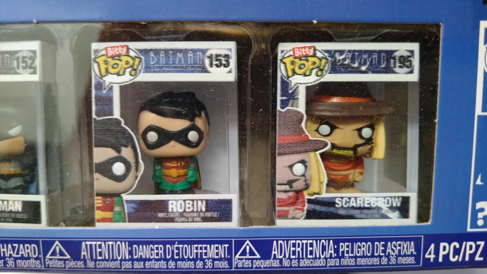 Funko Bitty Pop! 2.5cm DC Comics  Bitty Pop  Pack Batman Robin Scarecrow (F9)