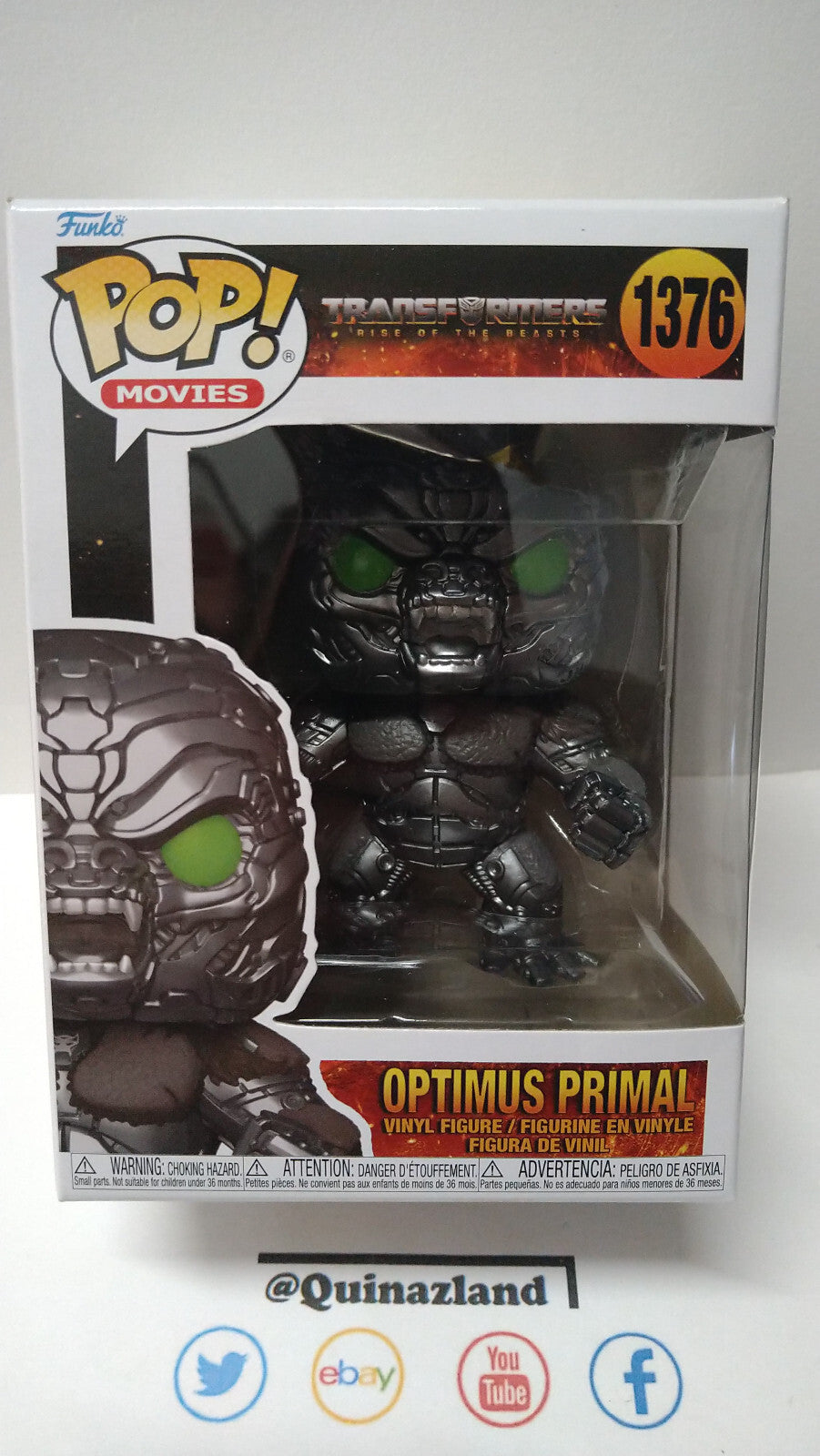 Funko Pop!  TRANSFORMERS POP Movies N° 1376 Optimus Primal (FU18)