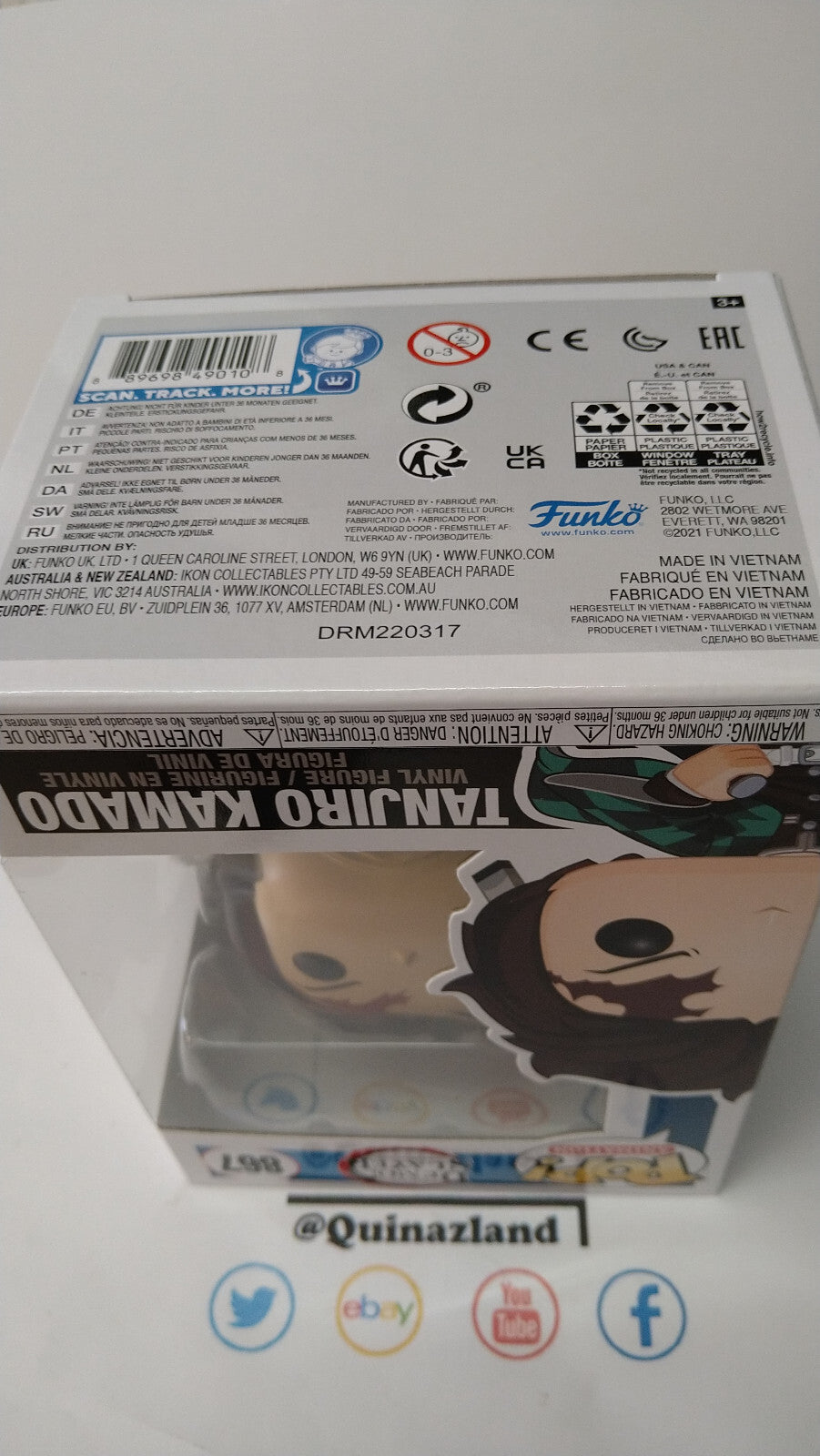 Funko Pop! DEMON SLAYER 867 Tanjiro Kamado (FU18)