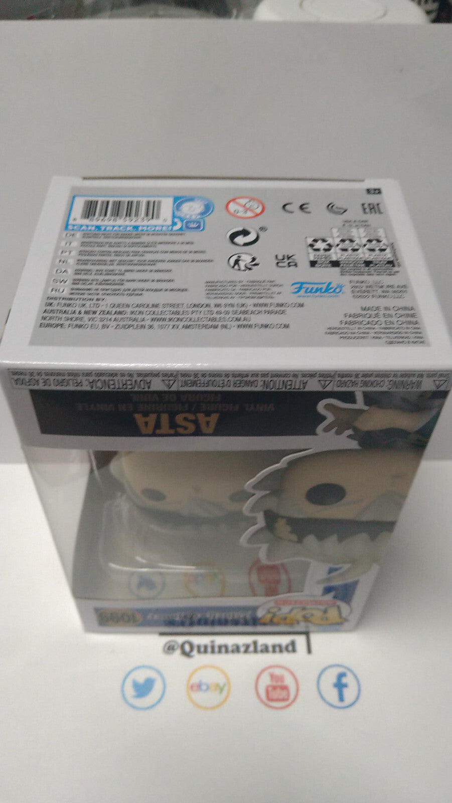 Funko Pop! BLACK CLOVER 1099 Asta (F15)