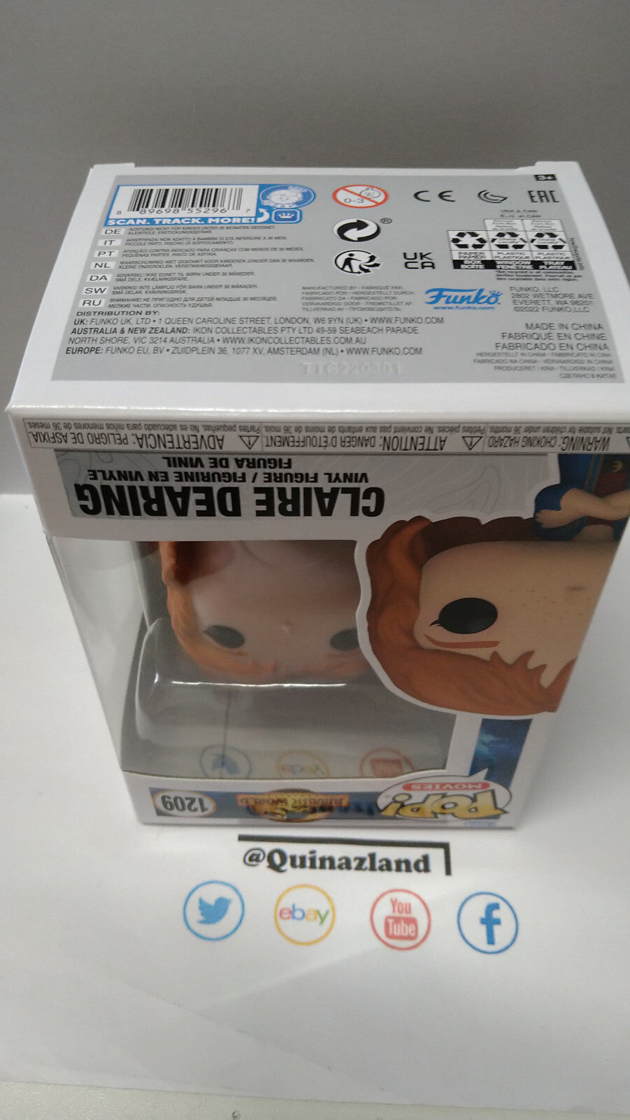 Funko Pop! JURASSIC PARK 2022 #1209 Claire Dearing (FU17)