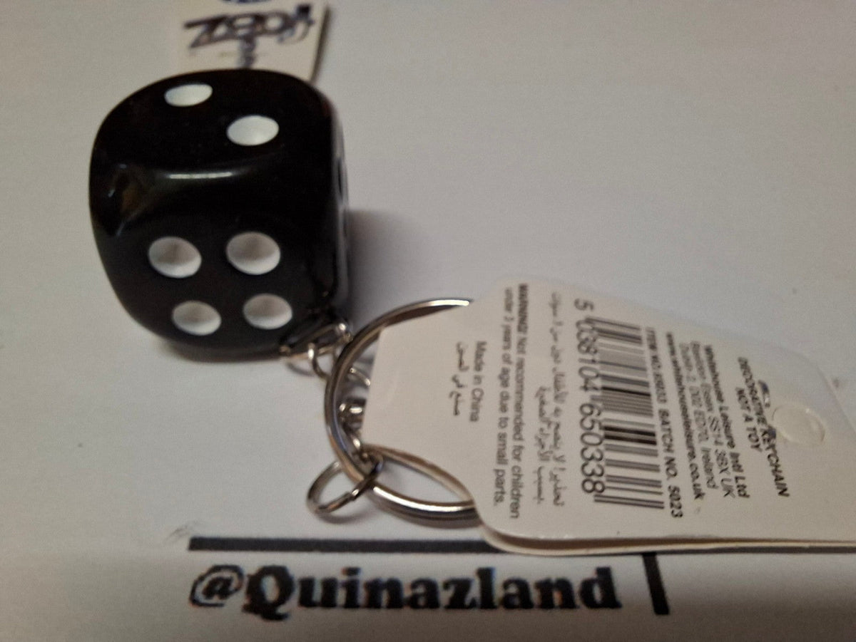 Fobz Porte clé dé noir 2,5 cm  (CB)