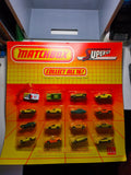 Matchbox promo mc donald des années 80 Présentoirs avec les 16 voitures (ET)