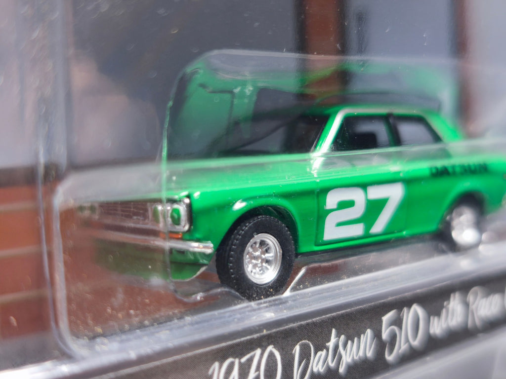 Greenlight Hobby Shop 970 Datsun 510 With Race Car Driver (NG79)
