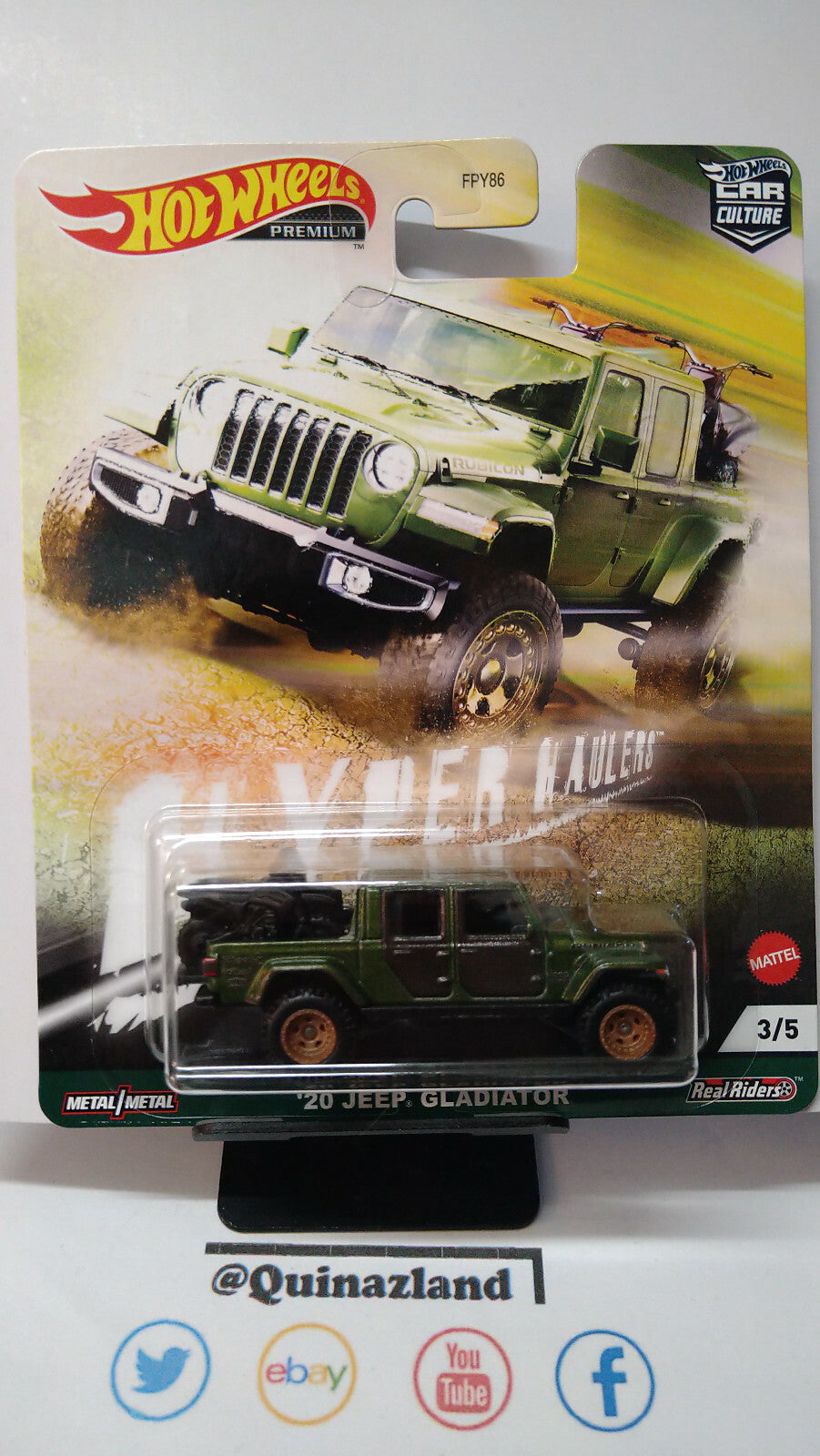 Hot Wheels Hyper Haulers '20 Jeep gladiator (NG114)